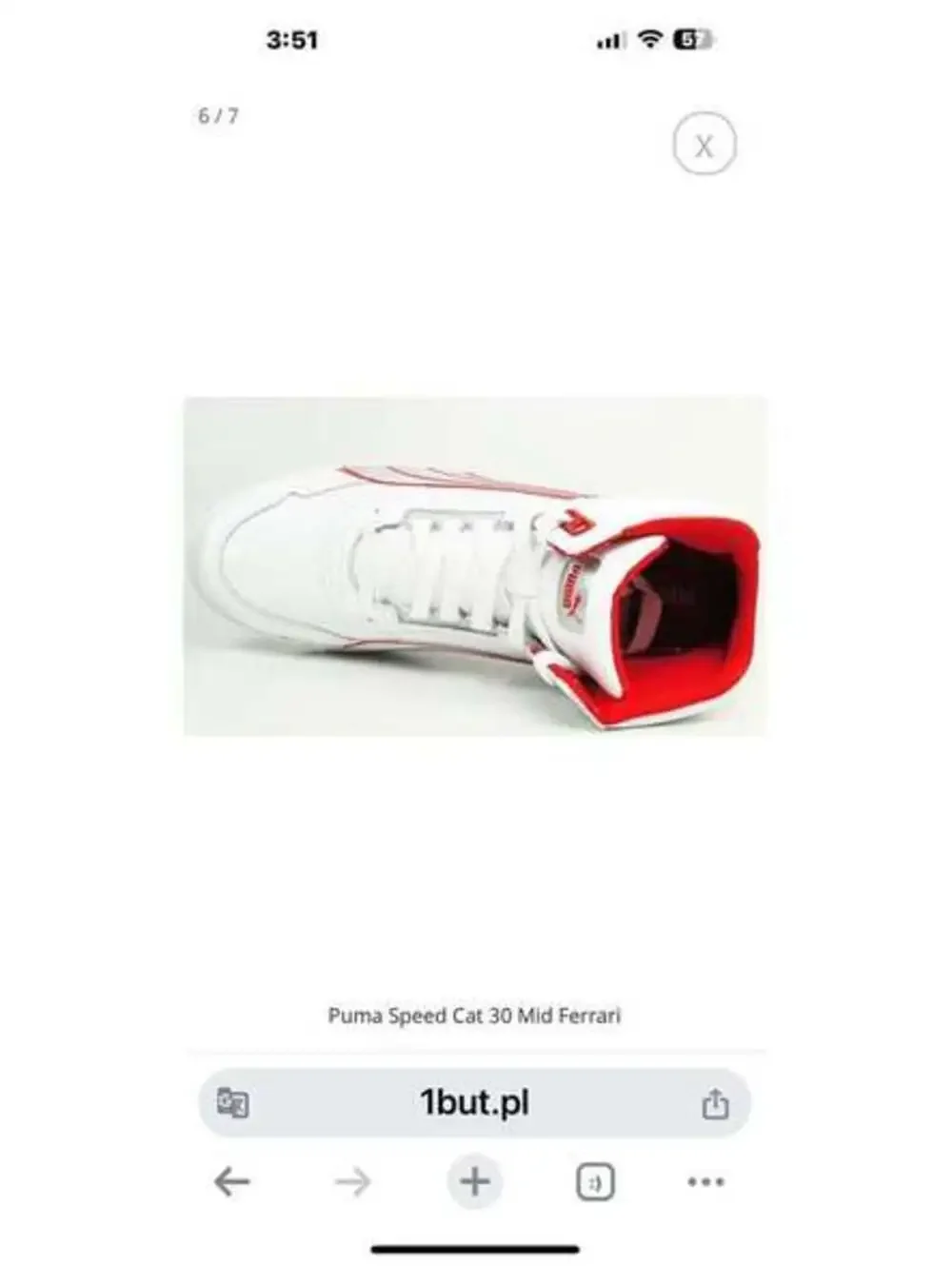 Puma Ferrari high top speed cats sneakers